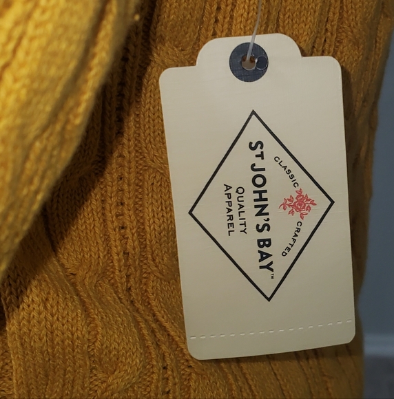 St. John's Bay, Mustard Yellow, Size M - Picture 6 of 7